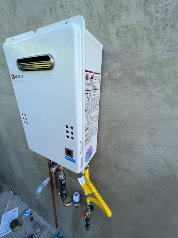 Tankless water heater installation for Murray North homes